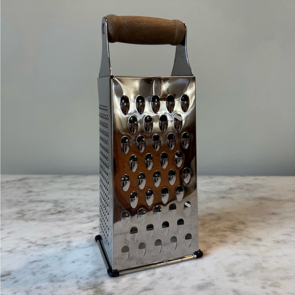 Hearth & Hand Stainless steel cheese grater with acacia handle - Picture 5 of 12